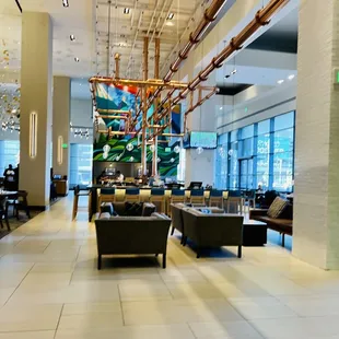 the lobby