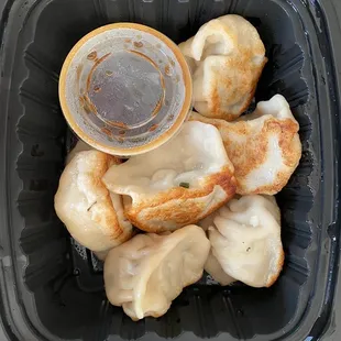 Chives with Pork Pan Fried Dumpling