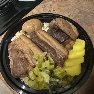 Roast Pork Belly Over Rice