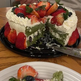 Matcha Fruit Cake