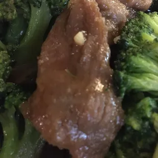 Fatty beef from Beef &amp; Broccoli...not tasty!