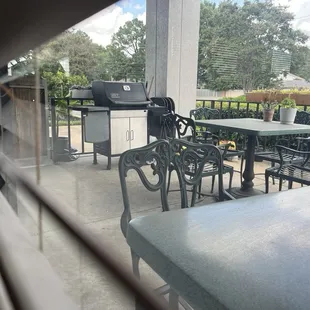 outside