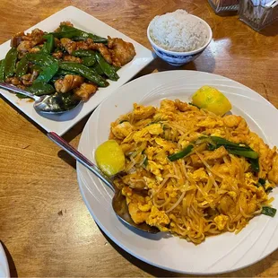 Teriyaki Chicken and Pad Thai