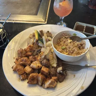 dinner for two chicken beef shrimp