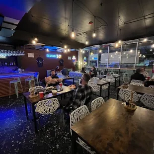 Inside the restaurant