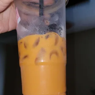 My not tiger milk tea...how can someone mess up the order and give me thai tea instead