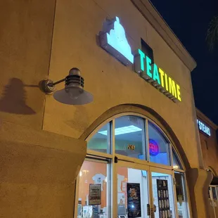 outside