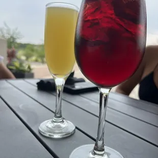 Pineapple Mimosa and Sangria