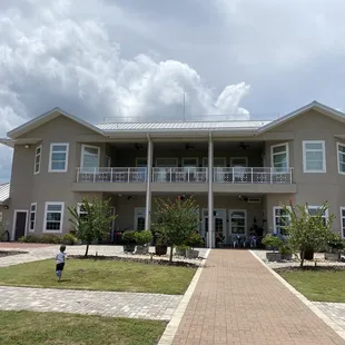 Back of the winery building