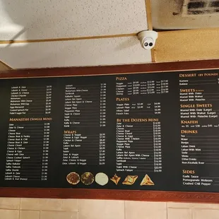 Menu.  What is the difference between "zatar with cheese $5.25" and "cheese with zatar $5.49"?  Oh.. what is a zatar?