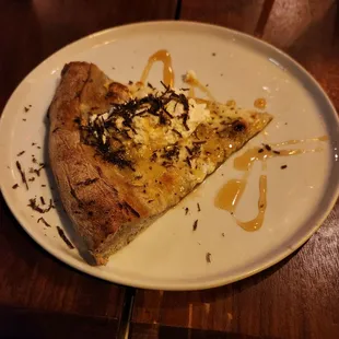 Monday tasting menu: black &amp; white pizza