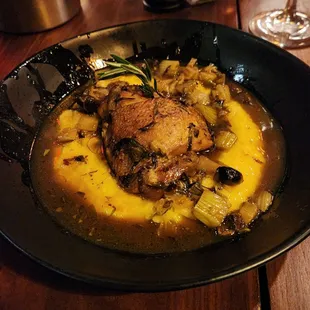 Monday tasting menu: chicken and polenta