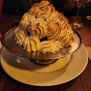 tasting menu: "slightly burnt alaska" dessert