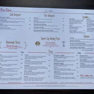 Menu as of 5/6/23