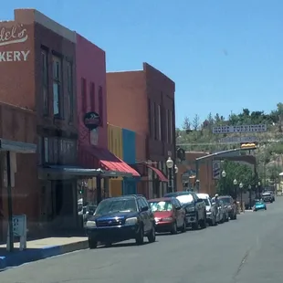 Bullard street with shops