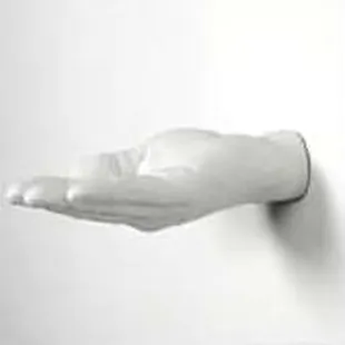 tell it to the hand. cast resin hook/shelf