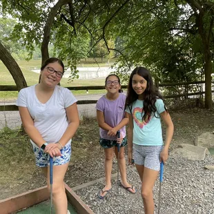 There is Carnegie park next to mini golf. The golfing area is covered in trees and you feel like you&apos;re out in the woods camping.