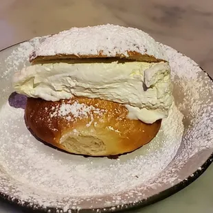 maritozzo I Roman yeasted brioche bun, creme chantilly