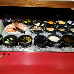 a variety of food items