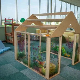 Interior activity area for kids.