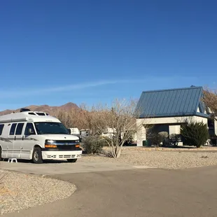 My site and Family Room/Gym building in back ground