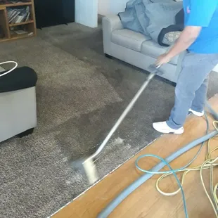 High trafic carpet cleaning