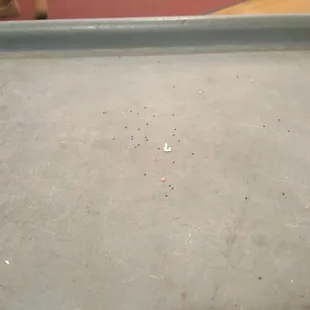 That is what they were going to serve our food off of