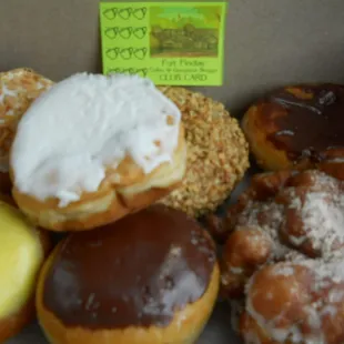 a variety of donuts
