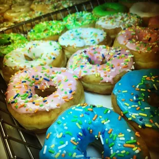 a variety of donuts