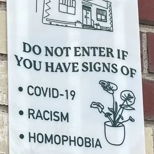 Sign outside of bar