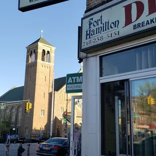 Corner diner.