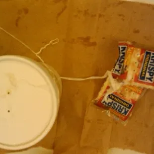 this is the bag that had the gum all over it.