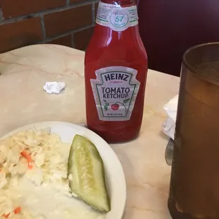 The runniest ketchup in an old bottle