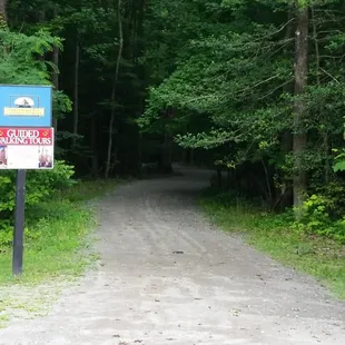 The trail entrance.