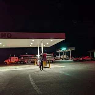 Gas and diesel pumps