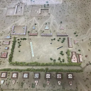 A model of the original fort is on display in the museum.