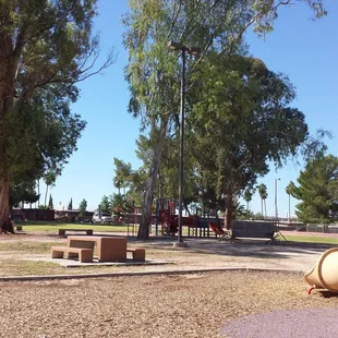 Another play area and sand nearby.