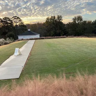 new concrete laid to add astroturf matts on range    11/9/23
