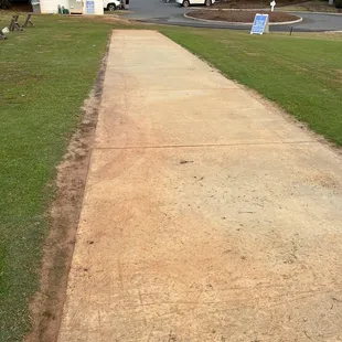 adding astroturf matts on the drive range