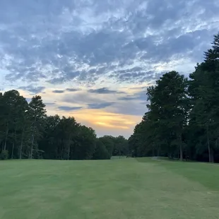 Sunset on No. 16 fairway