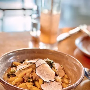 Truffle goat milk cavatelli