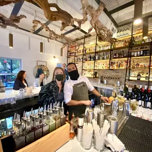 Happy Hour with Jess and Julio. And Photobomber.