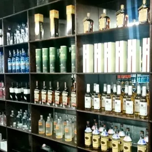 Small liquor selection