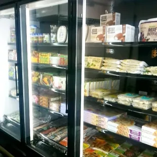 Limited refrigerated/frozen section