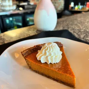 Caramelized Honey Pumpkin Pie on a Walnut Crust