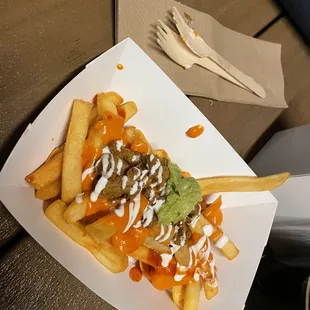 Vegan Asada fries from crazy rabbit, bit small for $10 but good