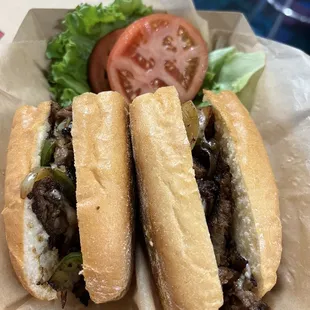 Philly cheesesteak. Was pretty good