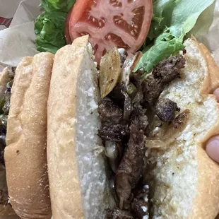 Inside the Philly cheesesteak