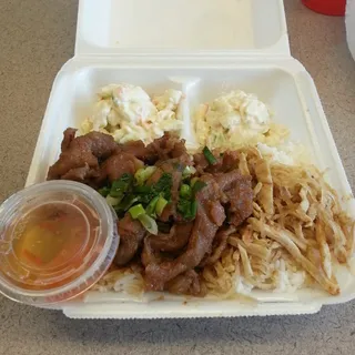 BBQ Pork with Shredded Pork Noodles