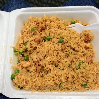 Fried Rice with Shrimp, Spam, and Egg